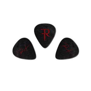 Richard's Guitar Picks 3x (1.14mm) - Red / Black